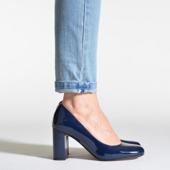 clarks blue pumps